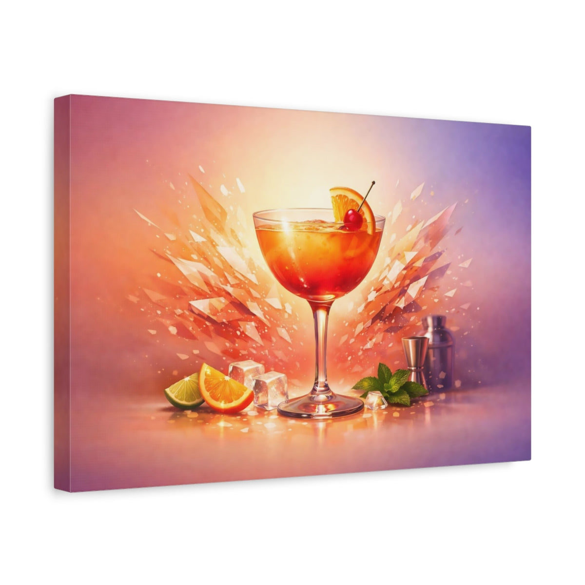 Cocktail Abstract - Canvas Wall Art Print