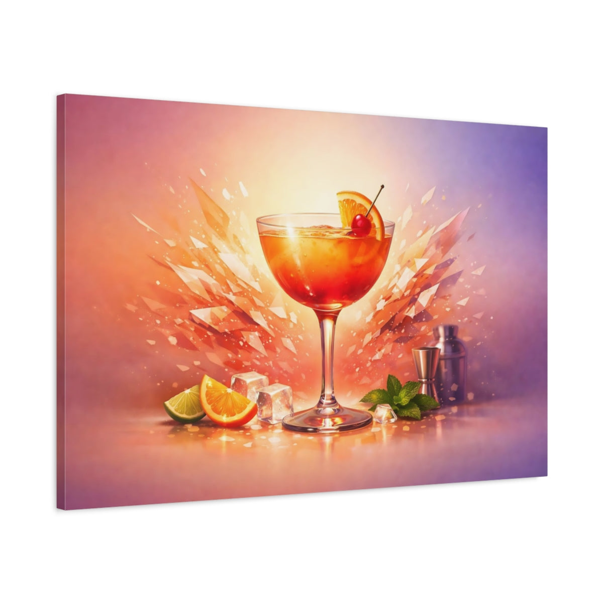 Cocktail Abstract - Canvas Wall Art Print