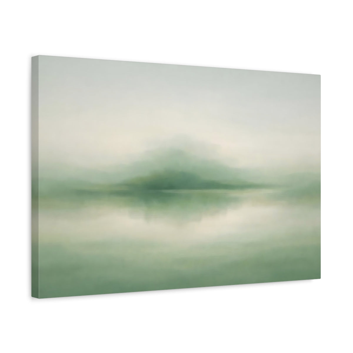 Paysage abstrait sauge brumeuse nature - Impression sur toile