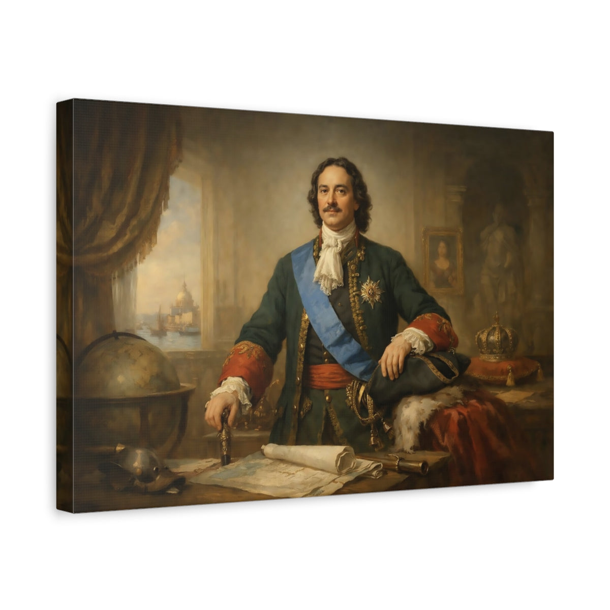 Refined Texture Peter The Great Monarch Vintage - Canvas Wall Art Print