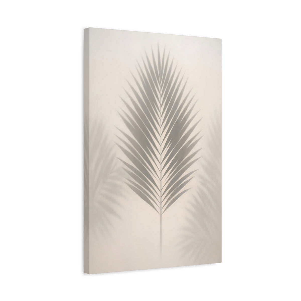 Nature Palm Shadow Beige - Canvas Wall Art Print