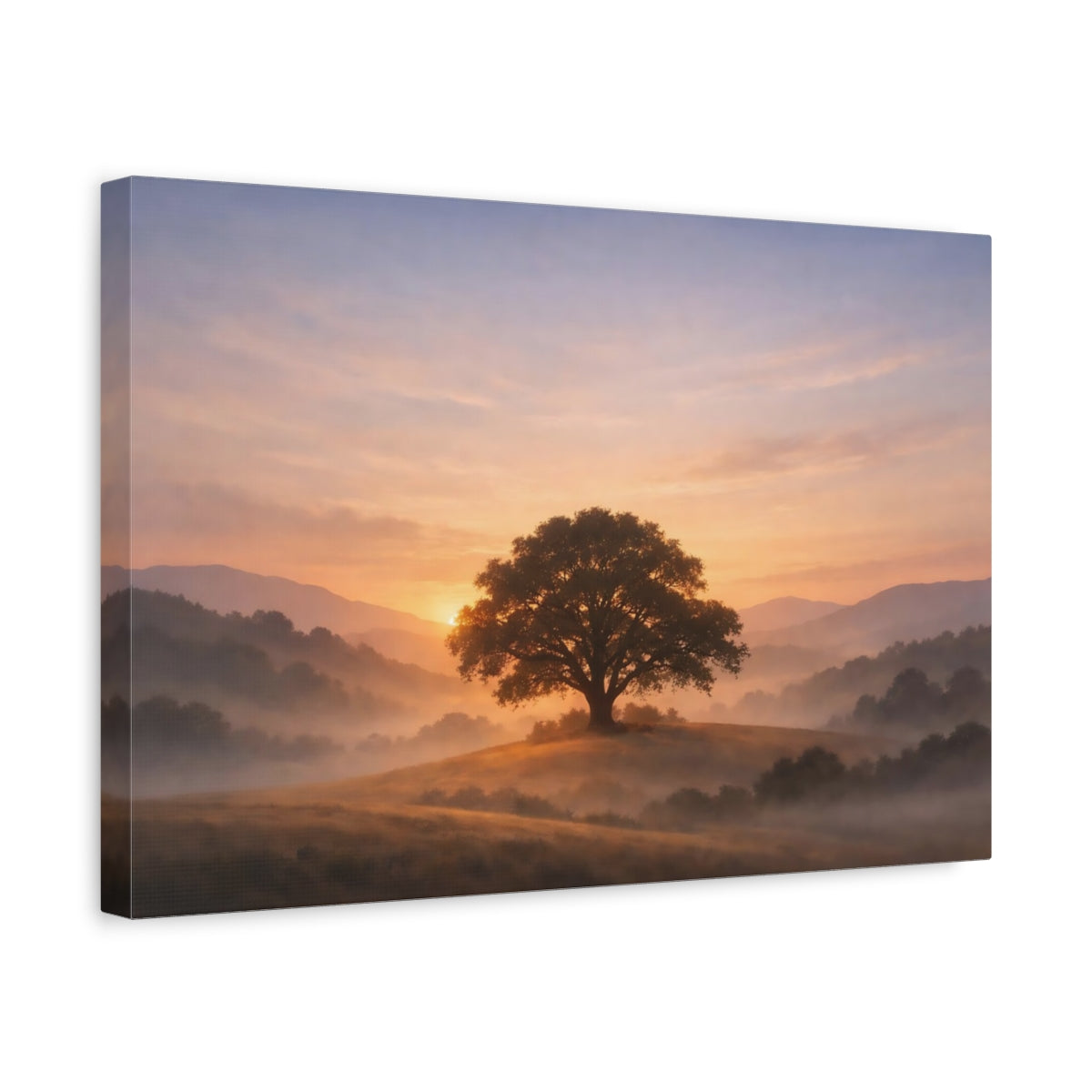 Trees Hills Nature - Canvas Wall Art Print