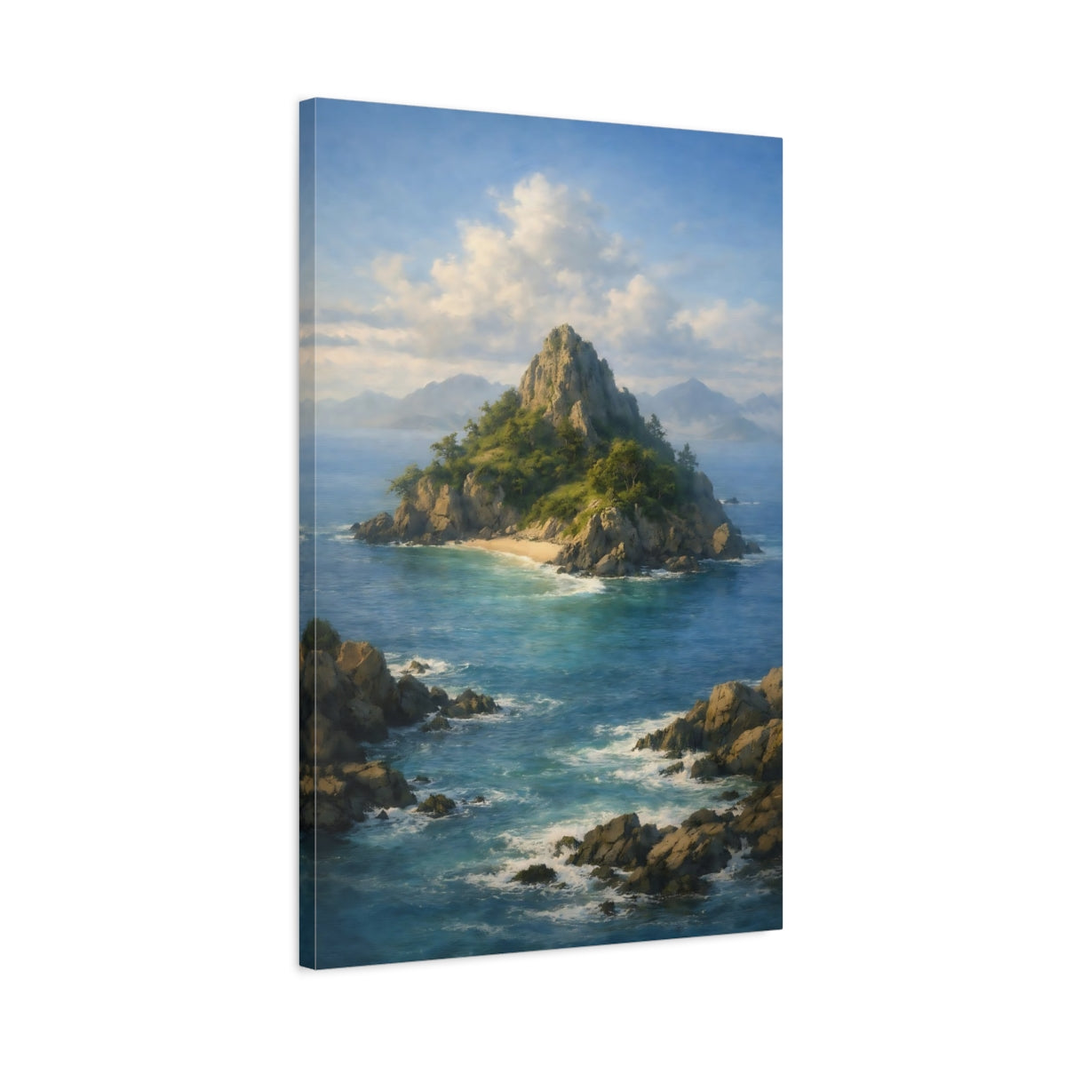Nature Island Landscape - Canvas Wall Art Print