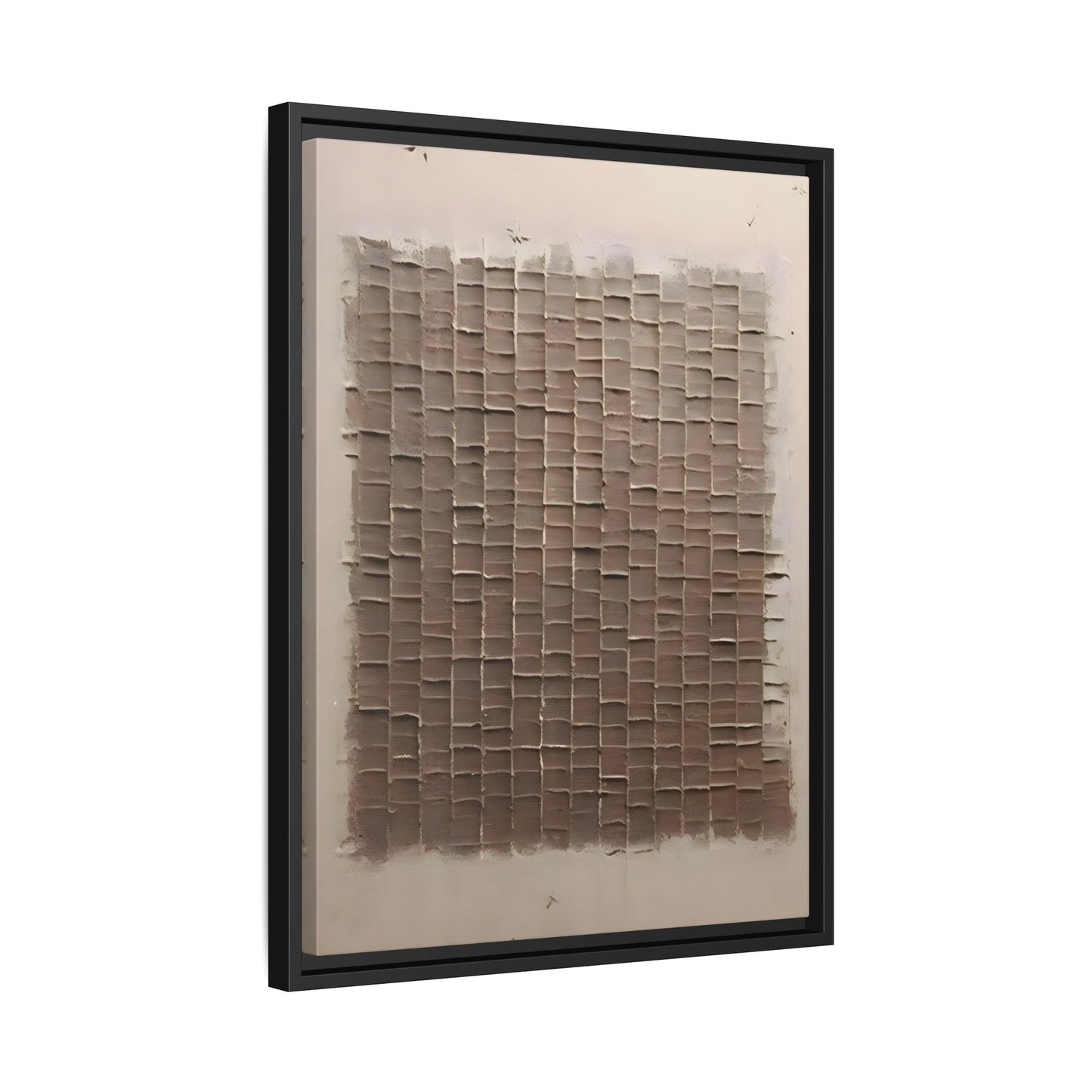 3D Textured Canvas Print - Wabi Sabi Framed Brown 3d texture Wall Art - YesArtYes
