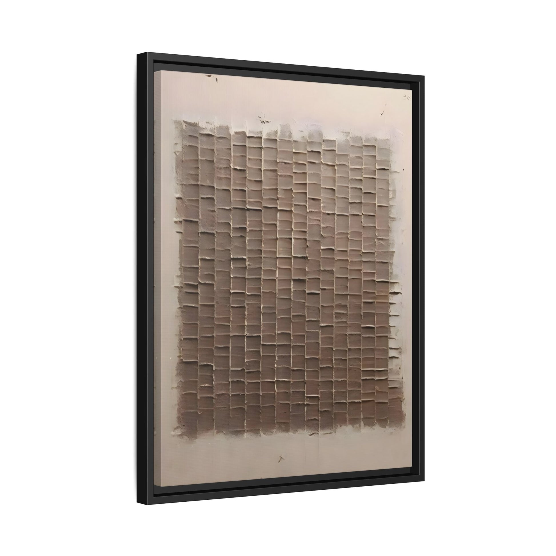 3D Textured Canvas Print - Wabi Sabi Framed Brown 3d texture Wall Art - YesArtYes