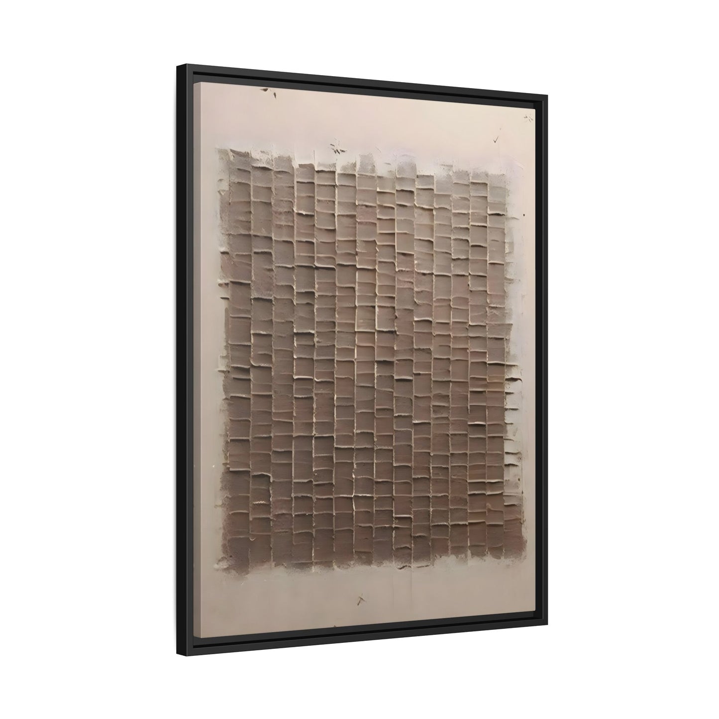 3D Textured Canvas Print - Wabi Sabi Framed Brown 3d texture Wall Art - YesArtYes