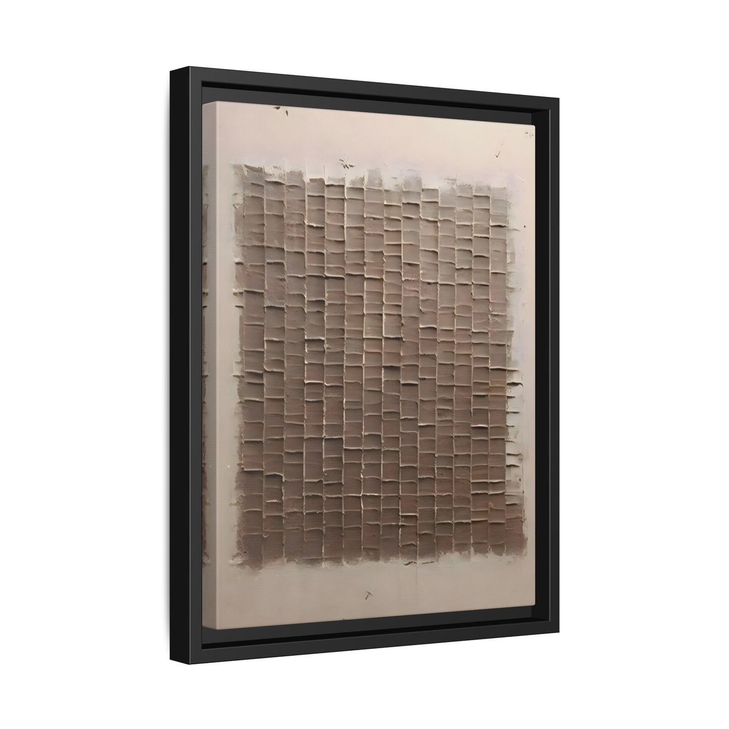 3D Textured Canvas Print - Wabi Sabi Framed Brown 3d texture Wall Art - YesArtYes