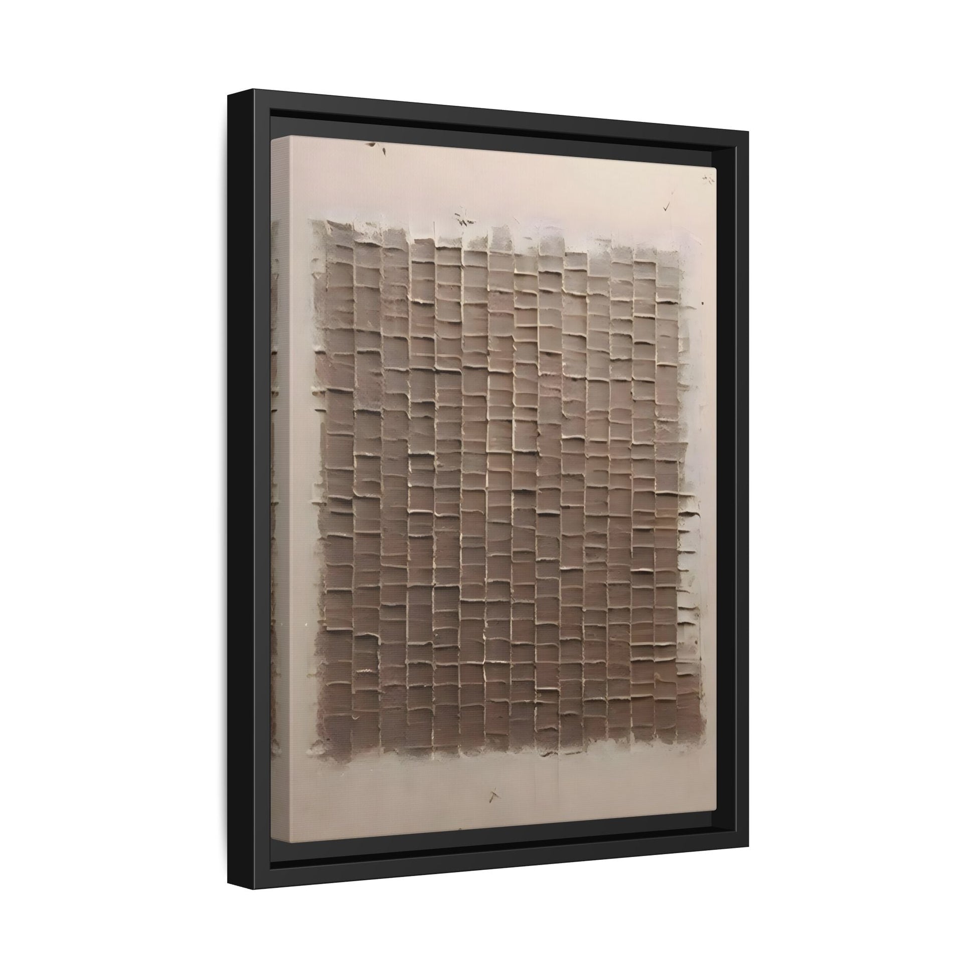 3D Textured Canvas Print - Wabi Sabi Framed Brown 3d texture Wall Art - YesArtYes