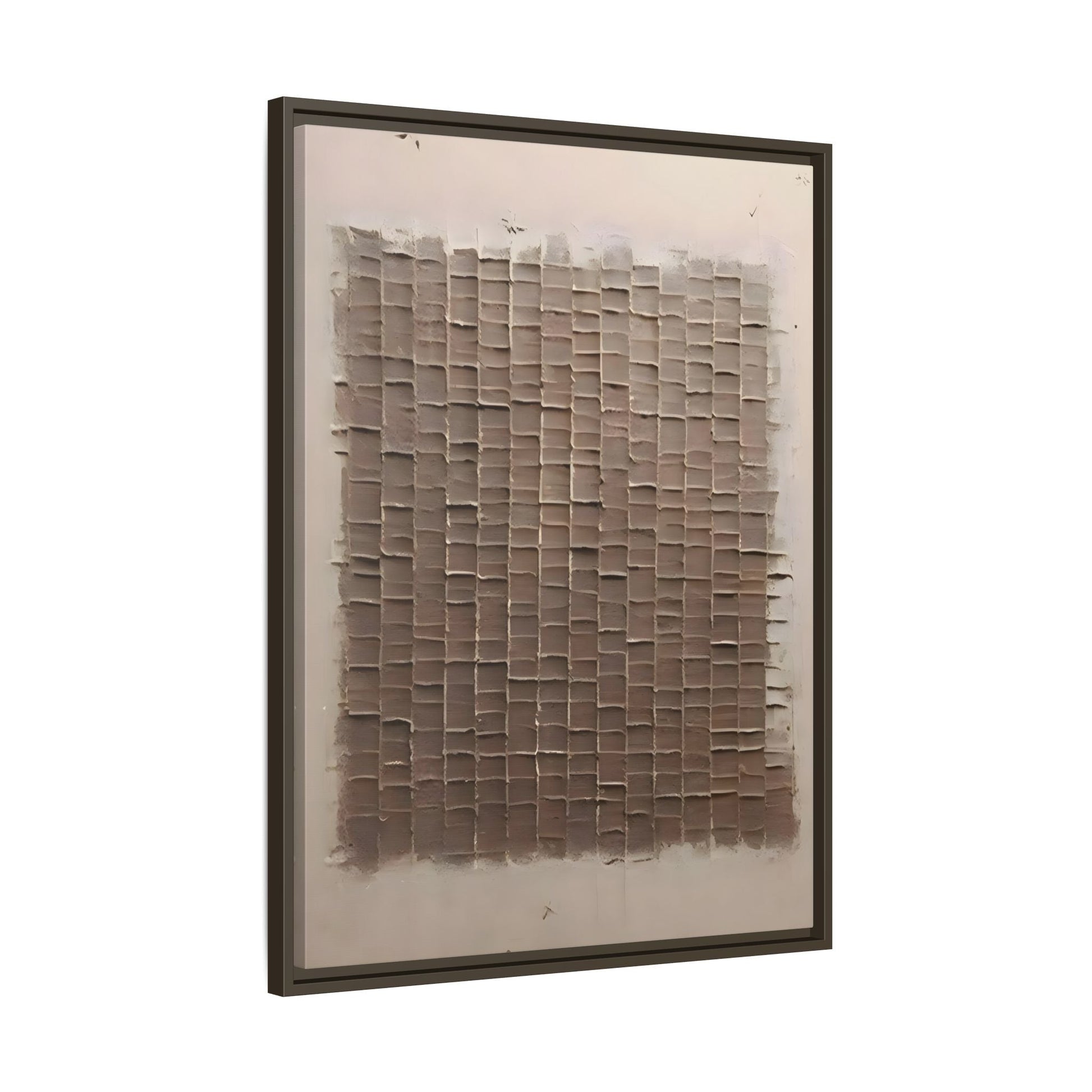 3D Textured Canvas Print - Wabi Sabi Framed Brown 3d texture Wall Art - YesArtYes