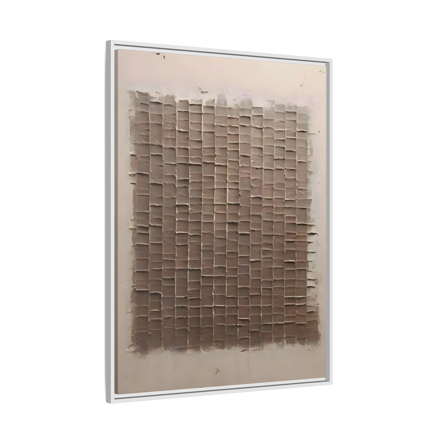 3D Textured Canvas Print - Wabi Sabi Framed Brown 3d texture Wall Art - YesArtYes
