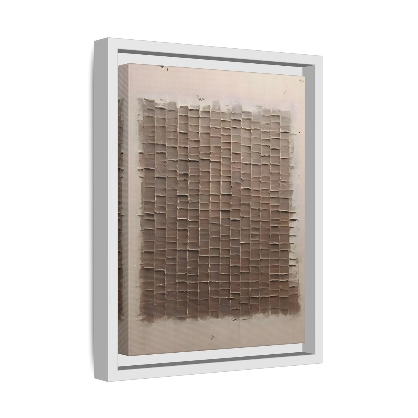 3D Textured Canvas Print - Wabi Sabi Framed Brown 3d texture Wall Art - YesArtYes