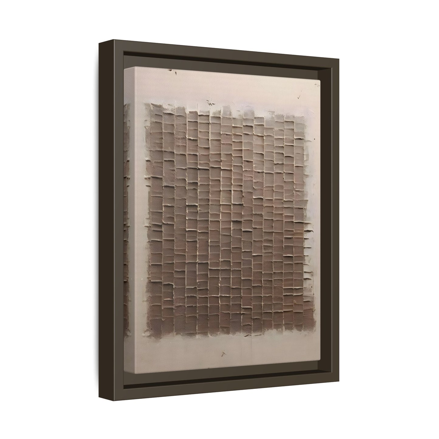 3D Textured Canvas Print - Wabi Sabi Framed Brown 3d texture Wall Art - YesArtYes