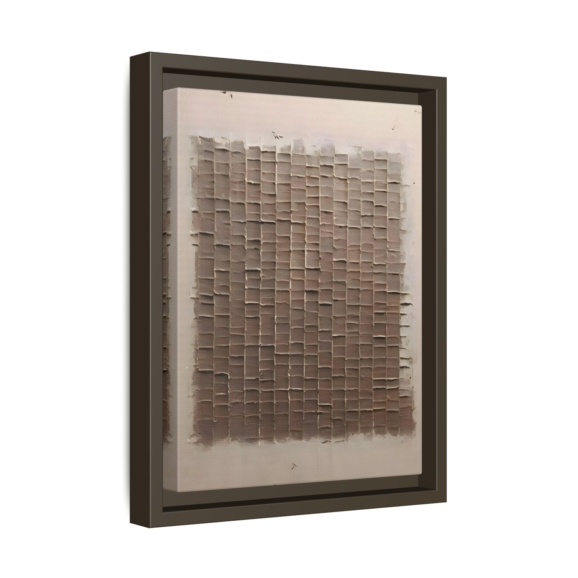 3D Textured Canvas Print - Wabi Sabi Framed Brown 3d texture Wall Art - YesArtYes