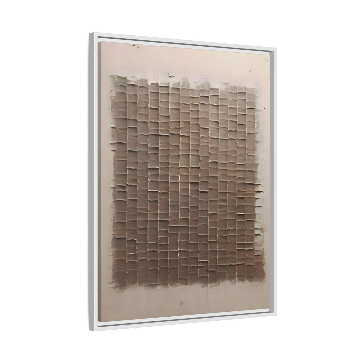 3D Textured Canvas Print - Wabi Sabi Framed Brown 3d texture Wall Art - YesArtYes