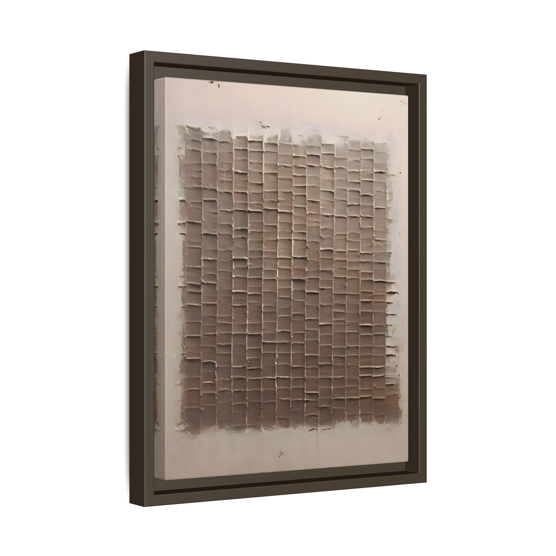 3D Textured Canvas Print - Wabi Sabi Framed Brown 3d texture Wall Art - YesArtYes
