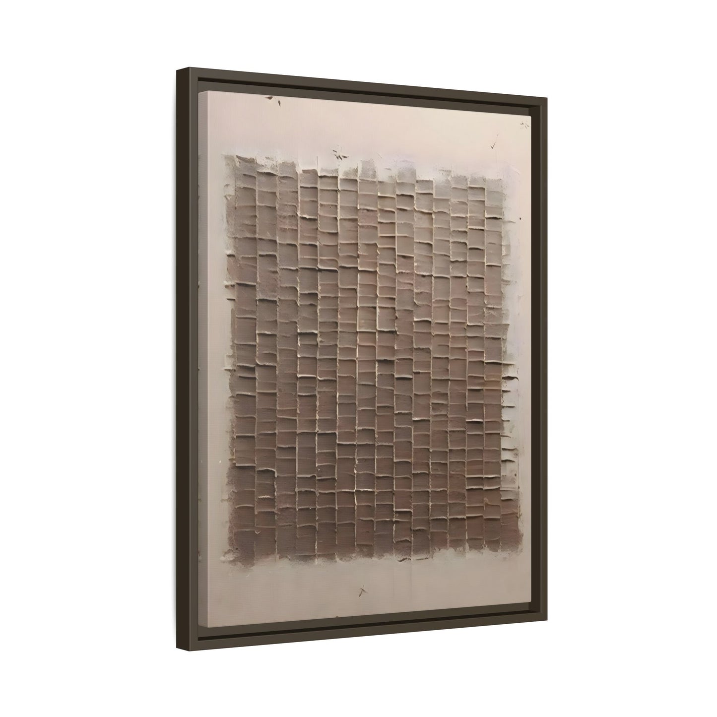 3D Textured Canvas Print - Wabi Sabi Framed Brown 3d texture Wall Art - YesArtYes