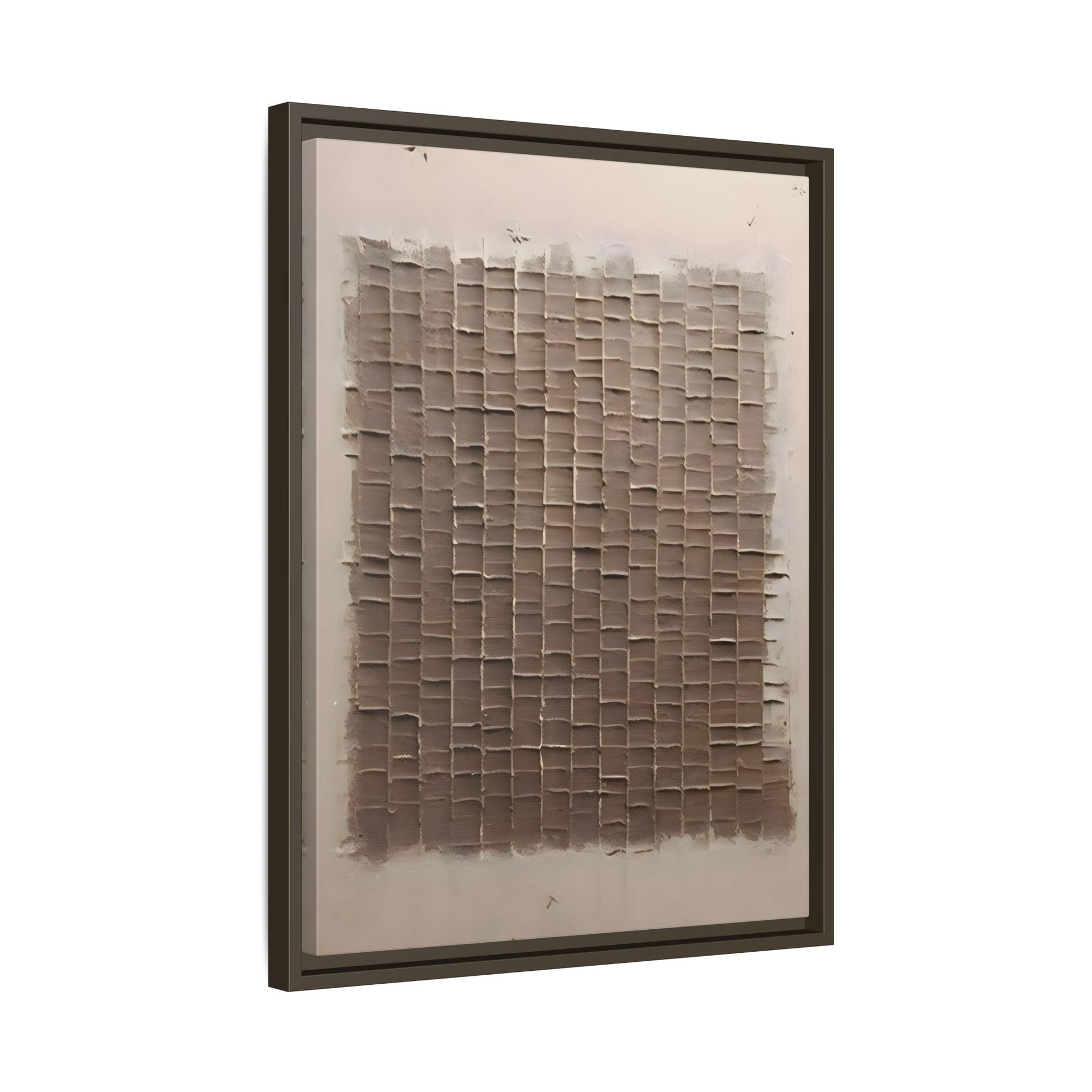 3D Textured Canvas Print - Wabi Sabi Framed Brown 3d texture Wall Art - YesArtYes