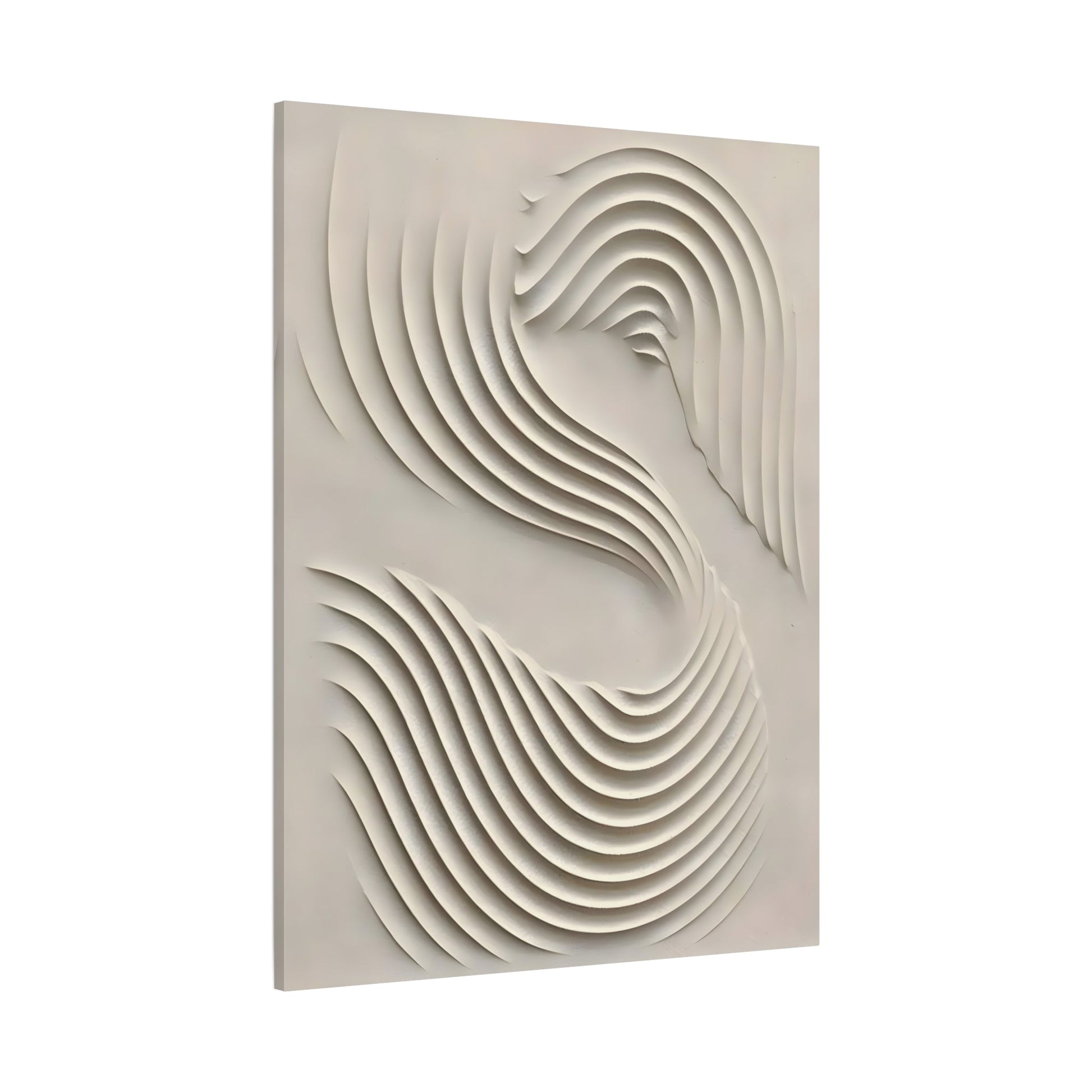 3D Textured Wall Art Modern Canvas - Wabi Sabi Motion Minimalist Home Decor - YesArtYes