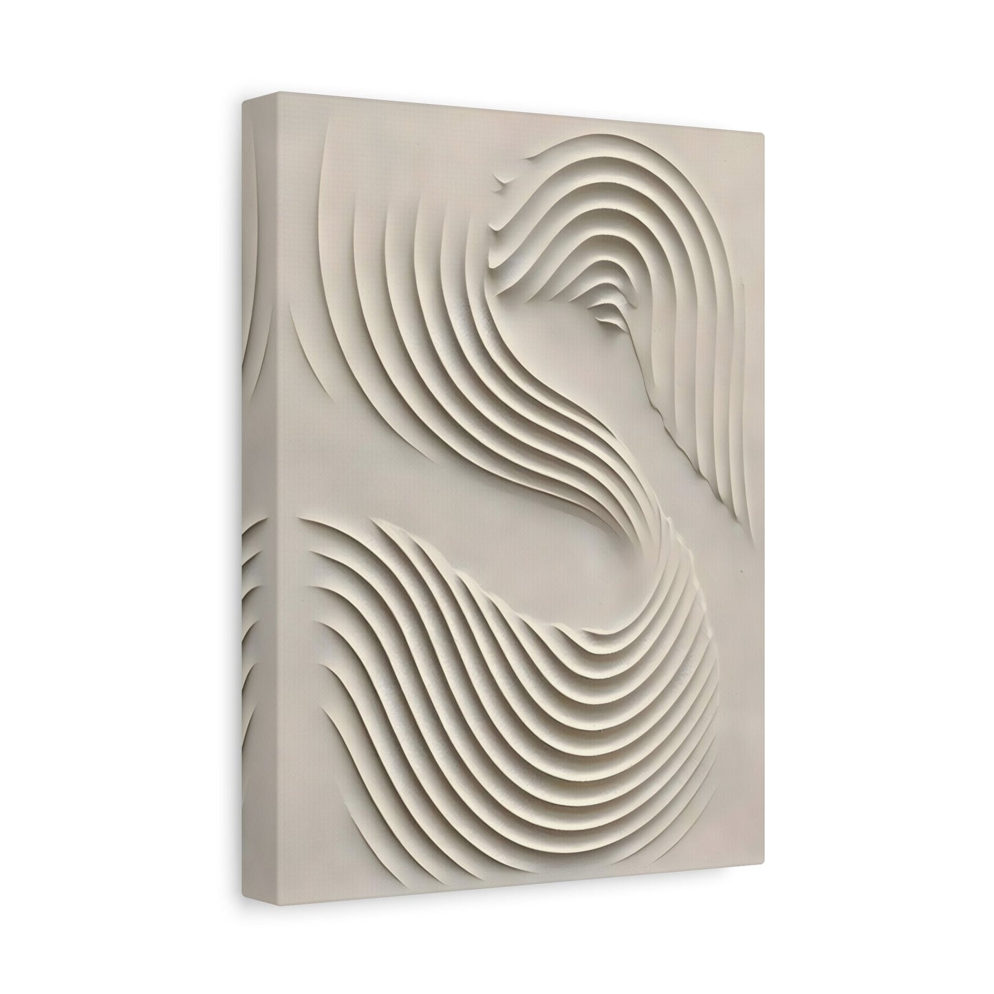 3D Textured Wall Art Modern Canvas - Wabi Sabi Motion Minimalist Home Decor - YesArtYes