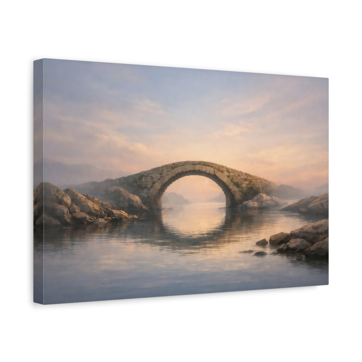 Seascape Stone Bridge Nature - Canvas Wall Art Print