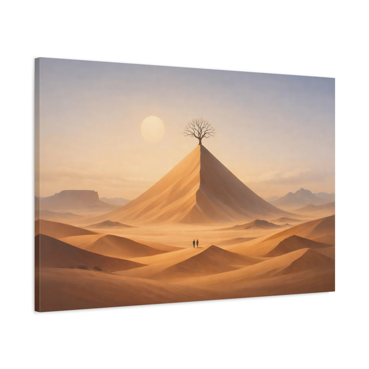 Abstract Landscape Desert Tree Nature - Canvas Wall Art Print
