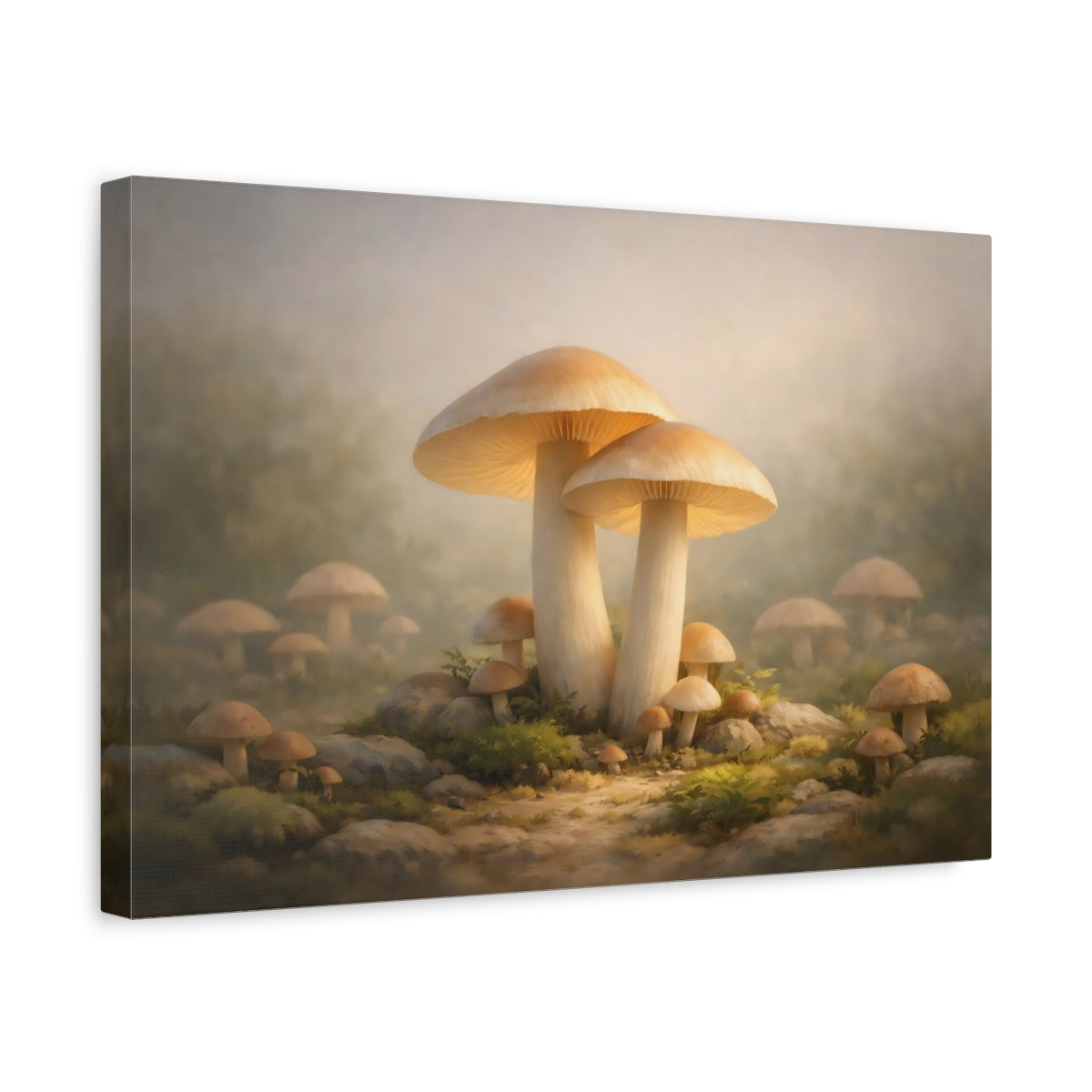 Fairytale Mushrooms Ethereal - Canvas Wall Art Print