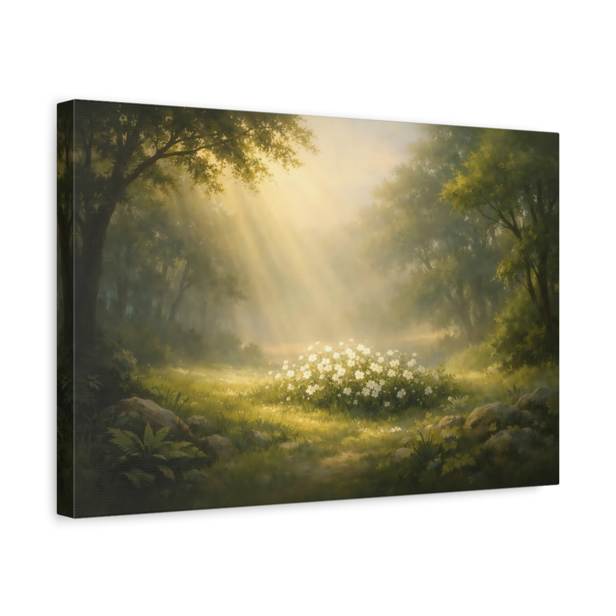 Leaves Nature Wildflowers - Canvas Wall Art Print