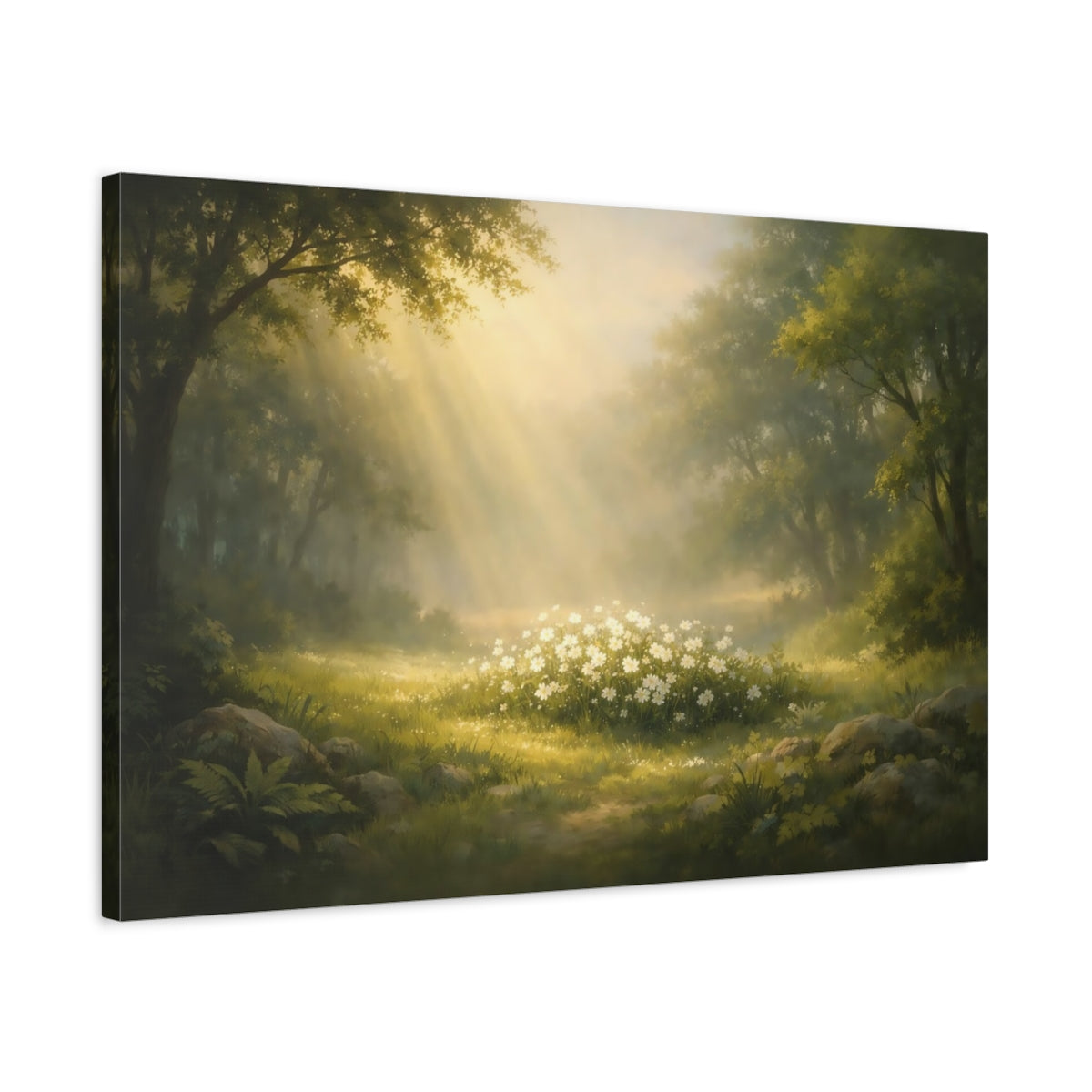 Leaves Nature Wildflowers - Canvas Wall Art Print