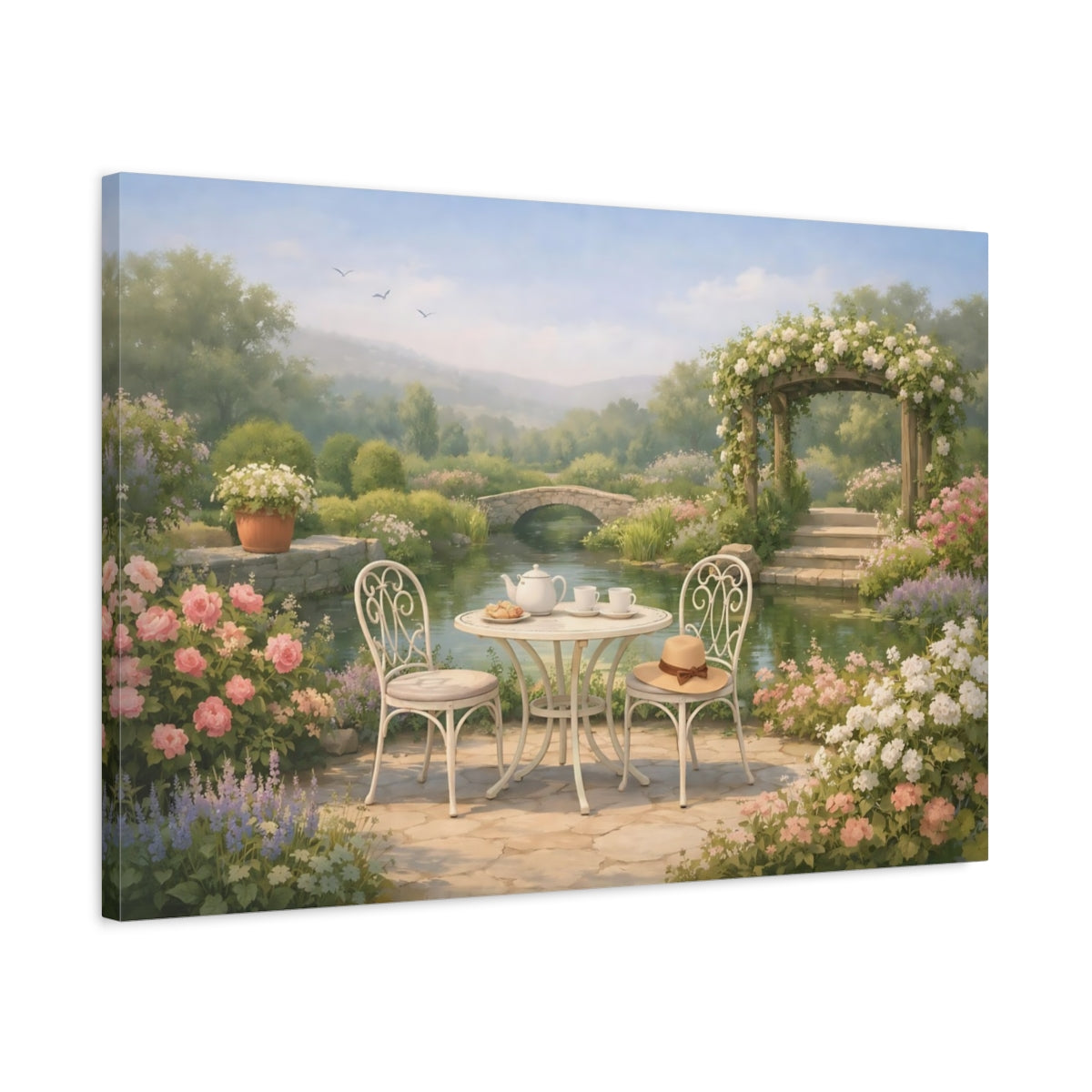 Garden Serene Scene Nature - Canvas Wall Art Print