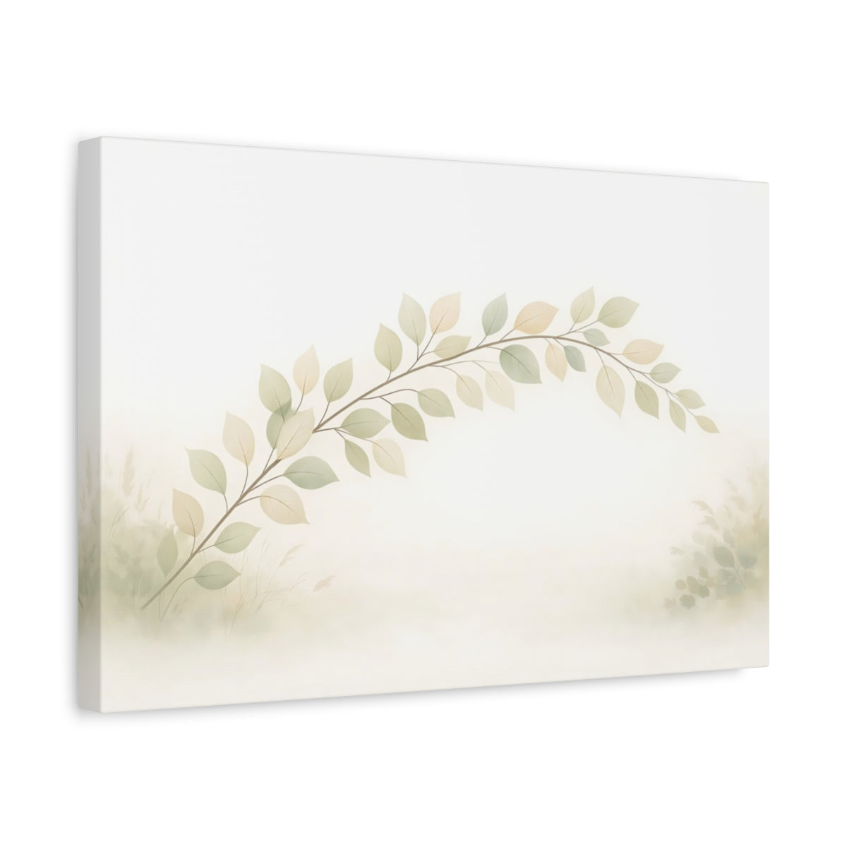 Feuilles Douces Branche Feuillue Nature - Impression sur Toile