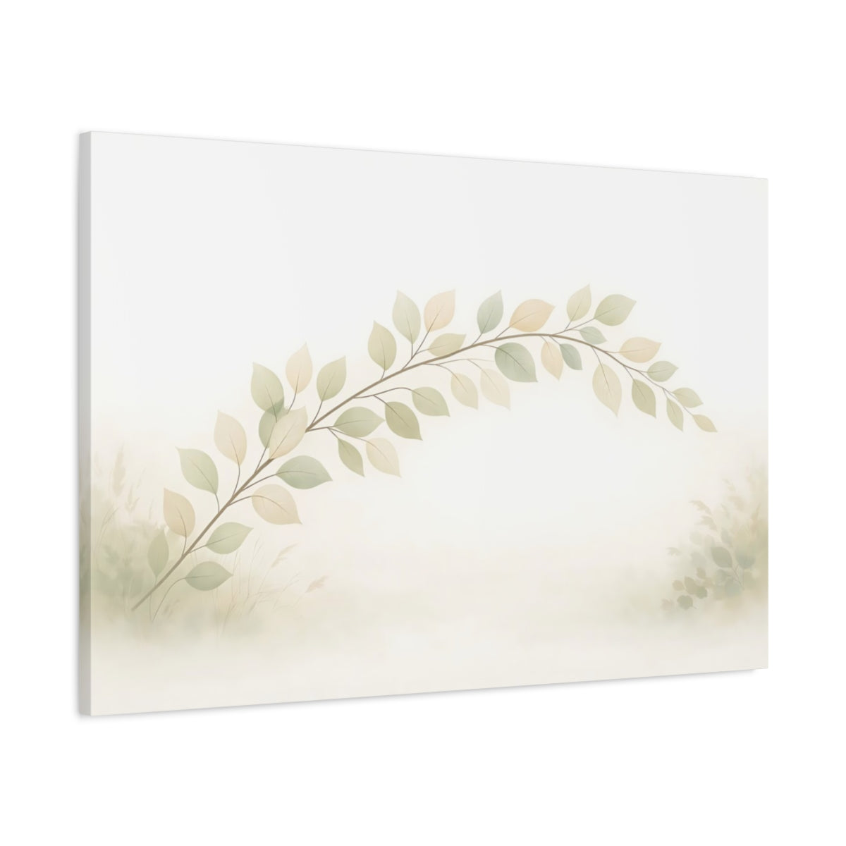 Feuilles Douces Branche Feuillue Nature - Impression sur Toile