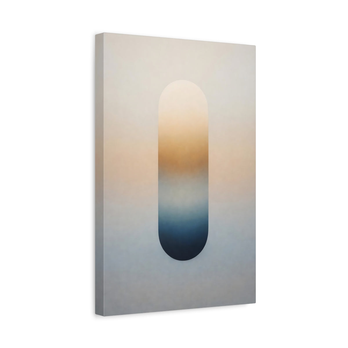 Abstract Gradient Block Orange Blue - Canvas Wall Art Print