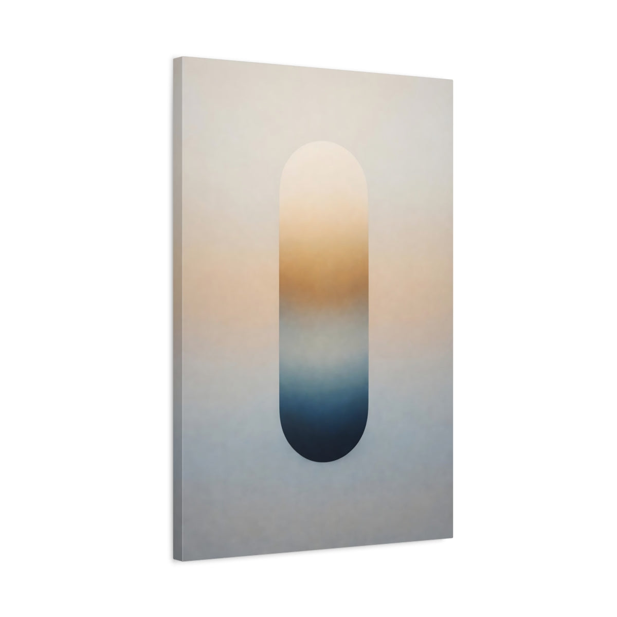 Abstract Gradient Block Orange Blue - Canvas Wall Art Print