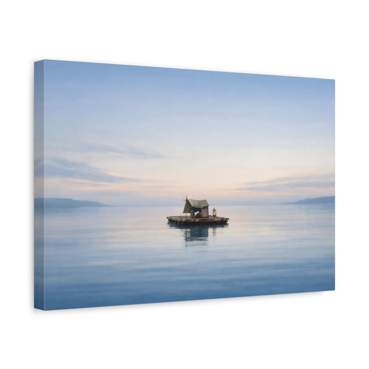 Modern Seascape Calm Raft Nature - Canvas Wall Art Print