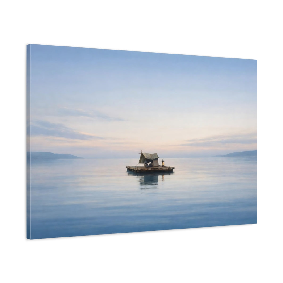 Modern Seascape Calm Raft Nature - Canvas Wall Art Print