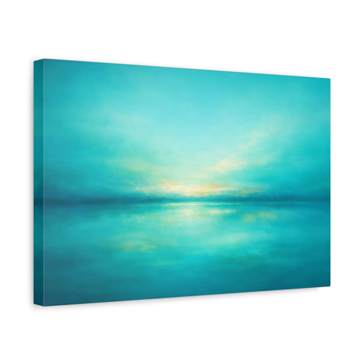Abstract Turquoise Seascape Nature - Canvas Wall Art Print