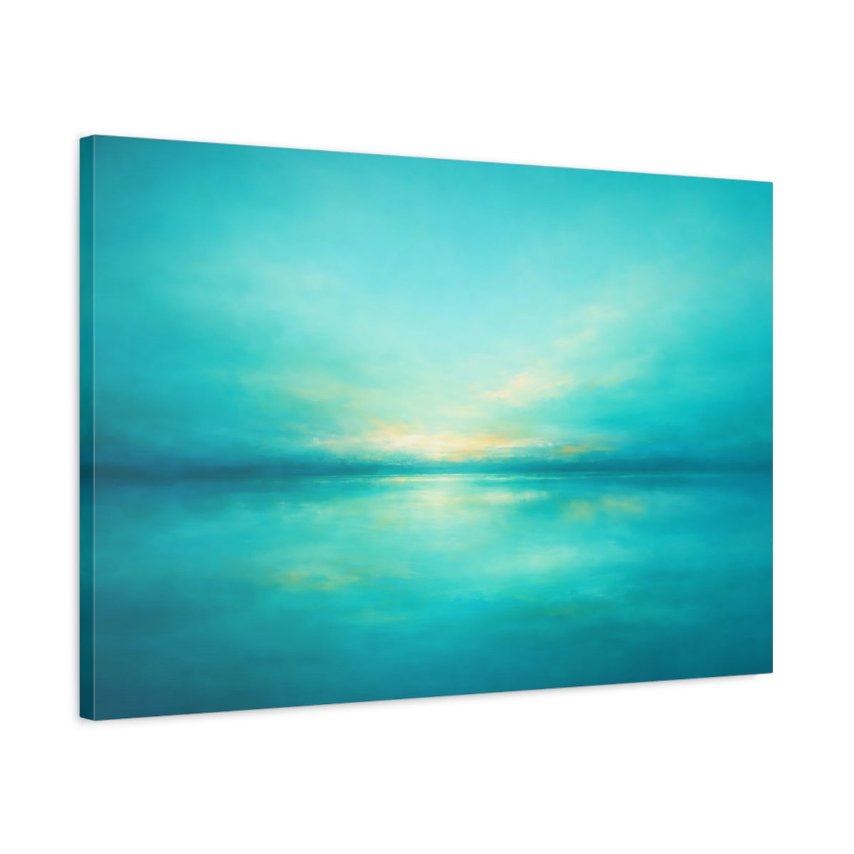 Abstract Turquoise Seascape Nature - Canvas Wall Art Print