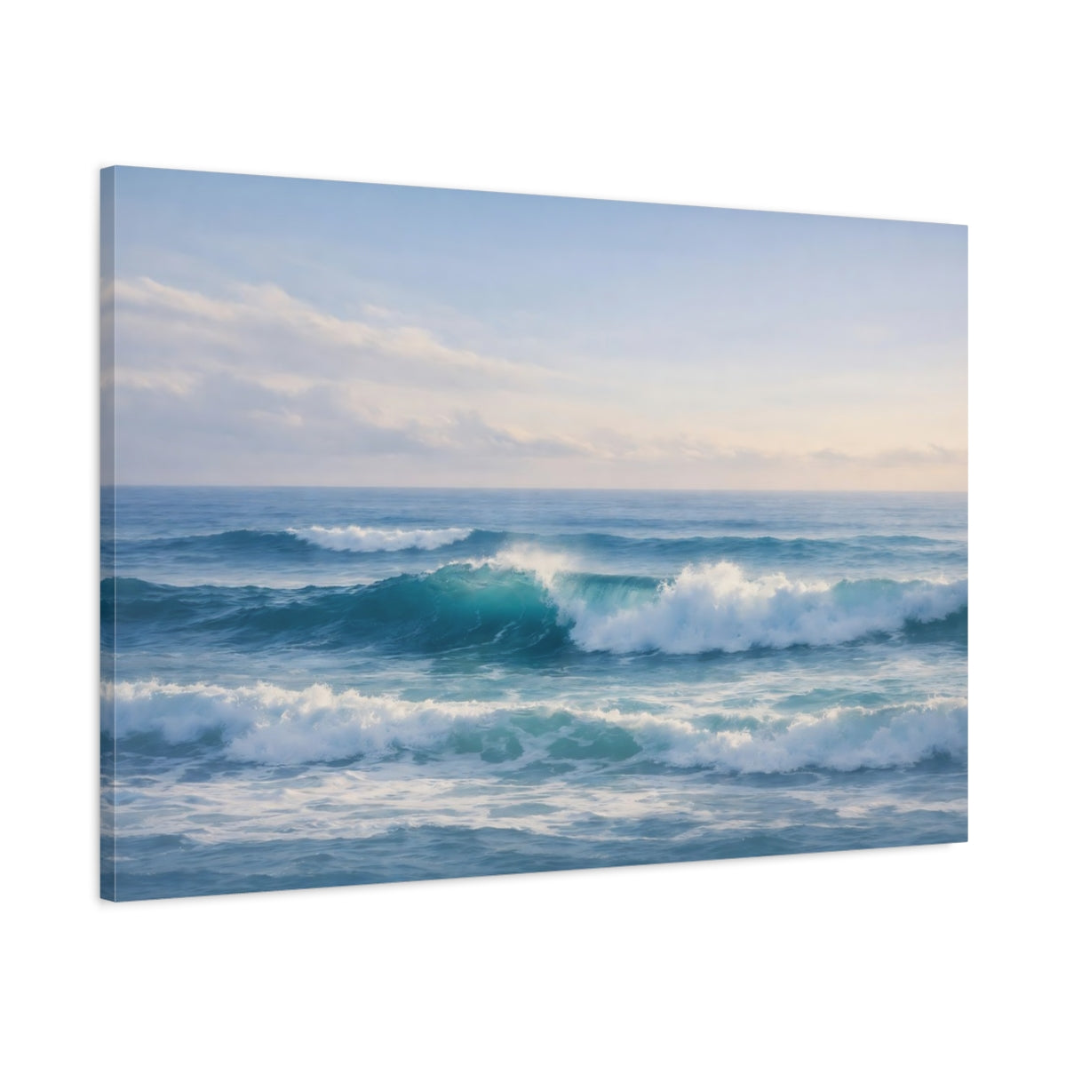 Seascape Ocean Waves Nature - Canvas Wall Art Print