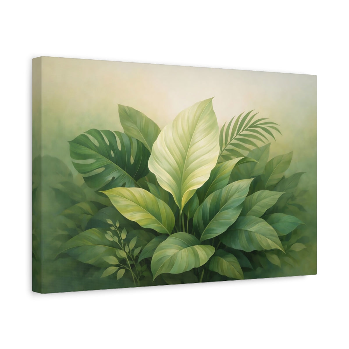 Nature Botanical Leaves Tropical - Canvas Wall Art Print