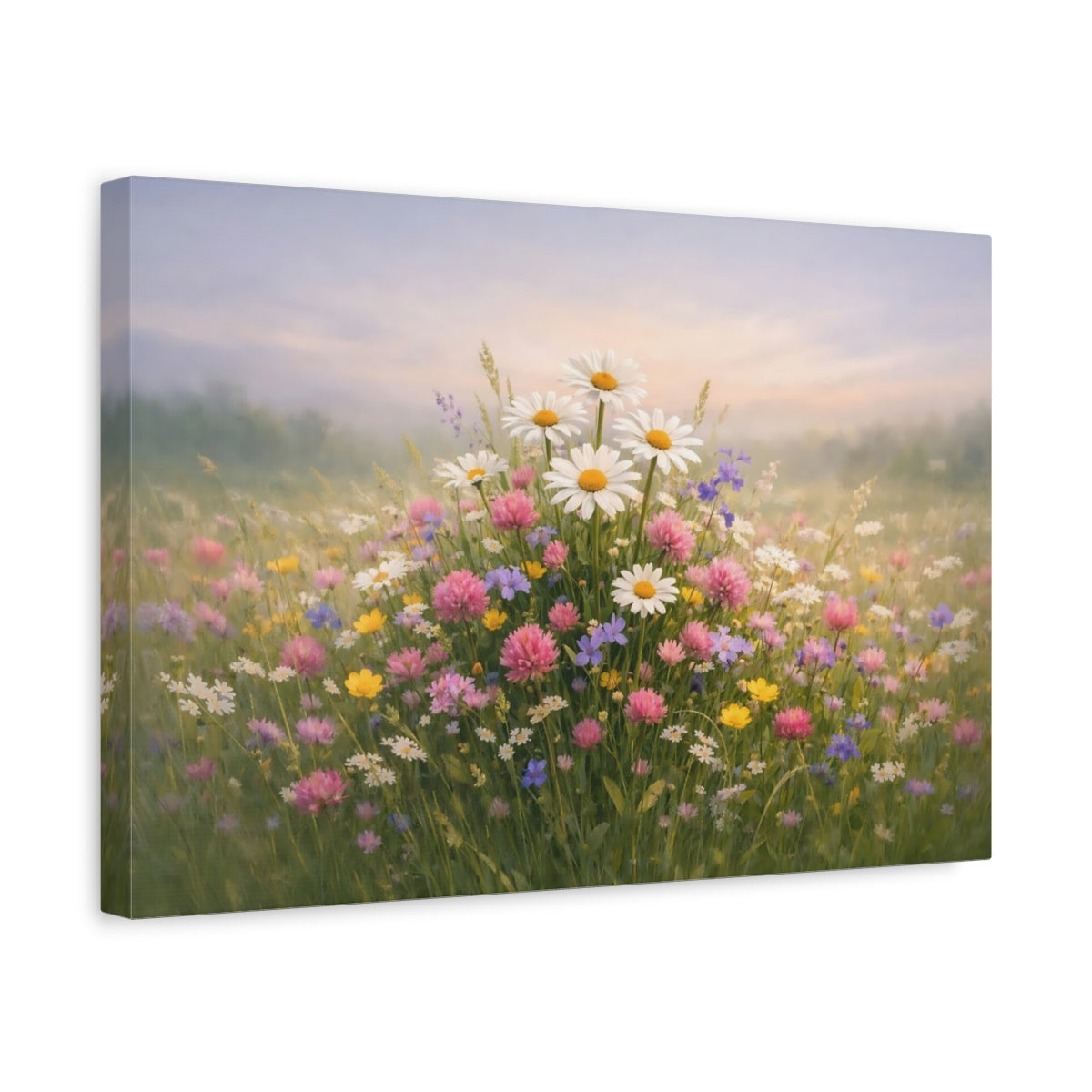 Nature Meadow Flowers Wildflowers - Canvas Wall Art Print