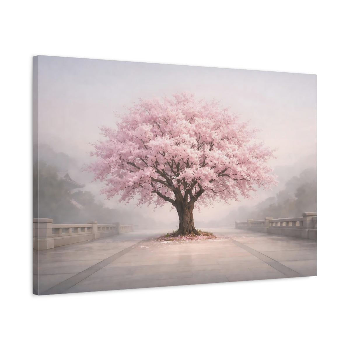 Fleurs de cerisier roses - Impression sur toile murale