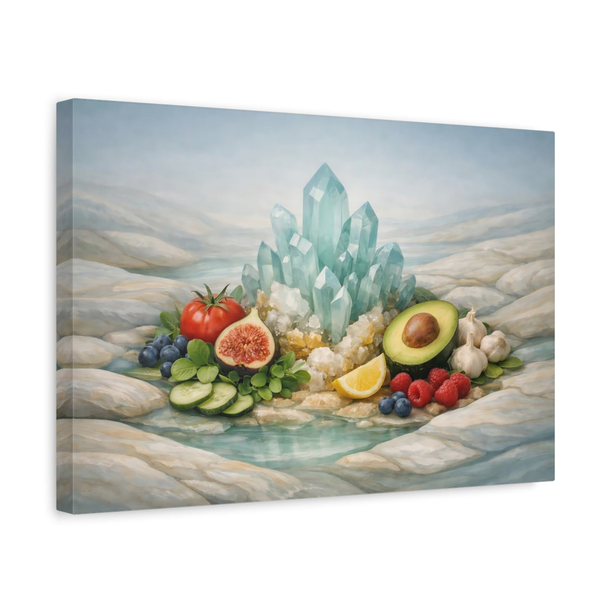 Fresh Produce Crystals Nature - Canvas Wall Art Print