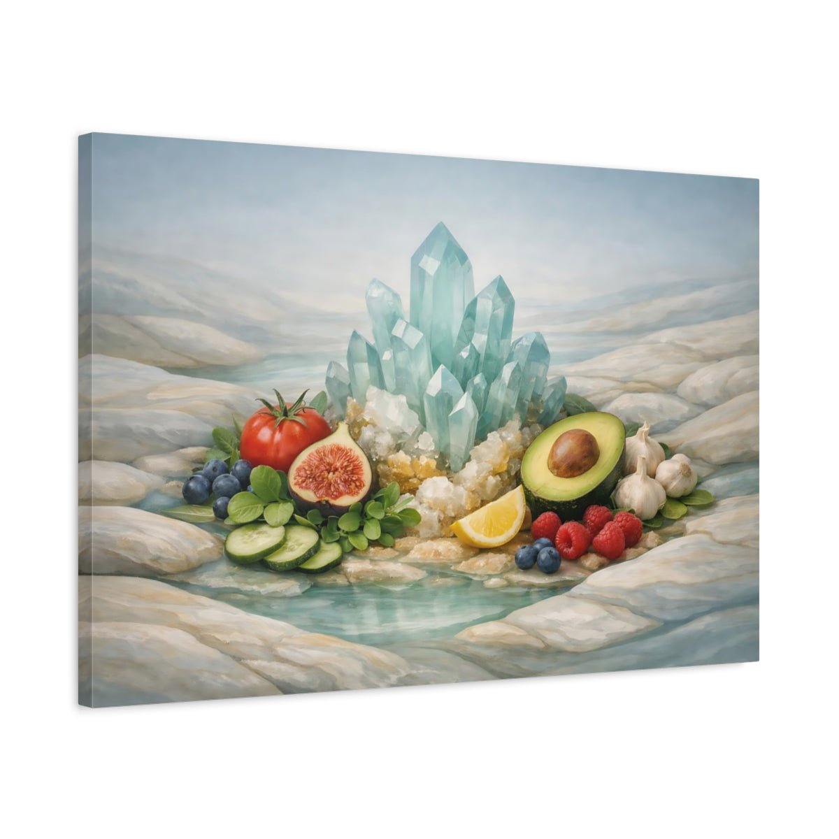 Fresh Produce Crystals Nature - Canvas Wall Art Print