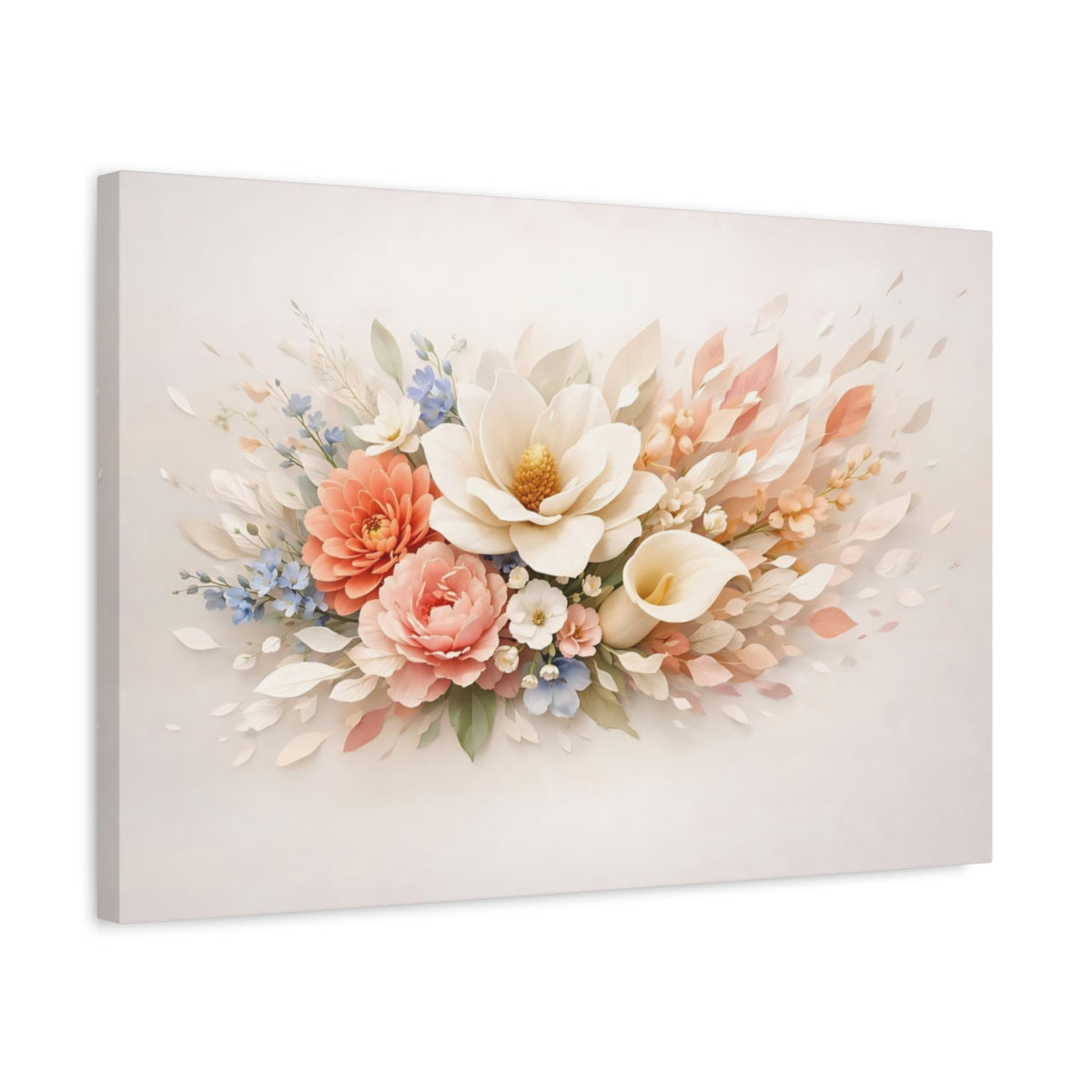 Floral Sculptural Objects Bouquet - Canvas Wall Art Print