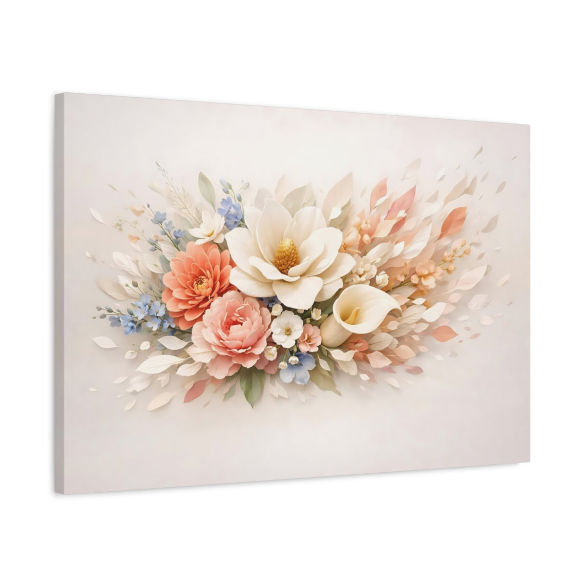 Floral Sculptural Objects Bouquet - Canvas Wall Art Print