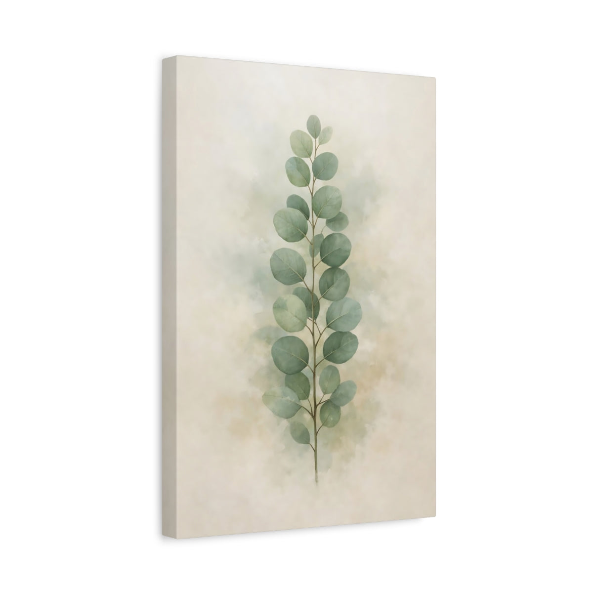 Nature Eucalyptus Leaves Green Botanical - Canvas Wall Art Print