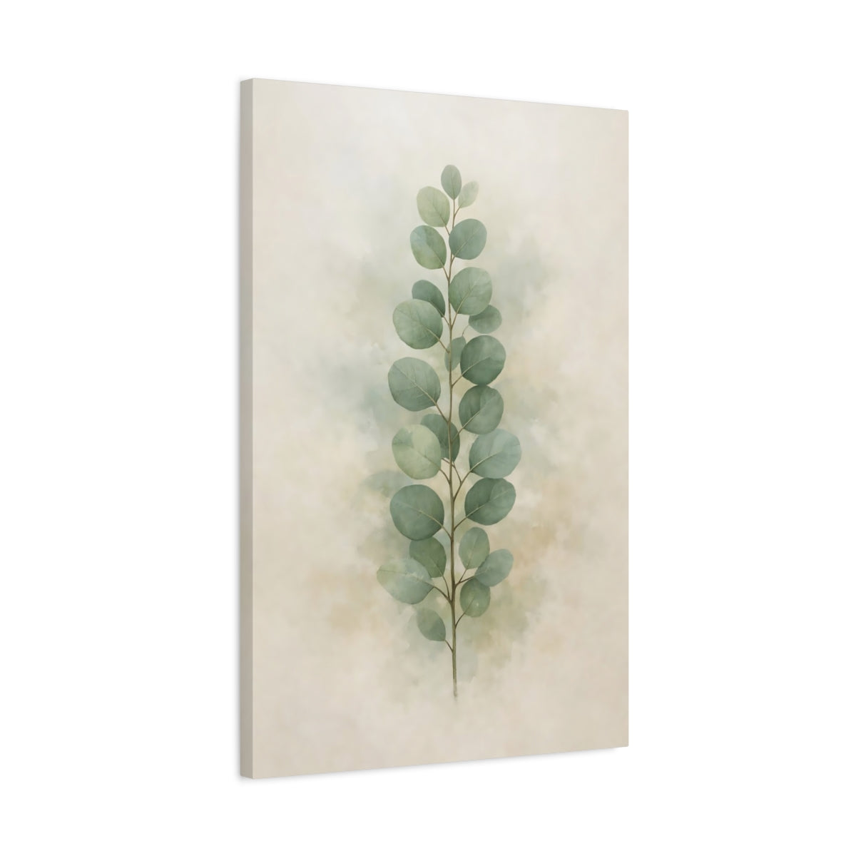 Nature Eucalyptus Leaves Green Botanical - Canvas Wall Art Print