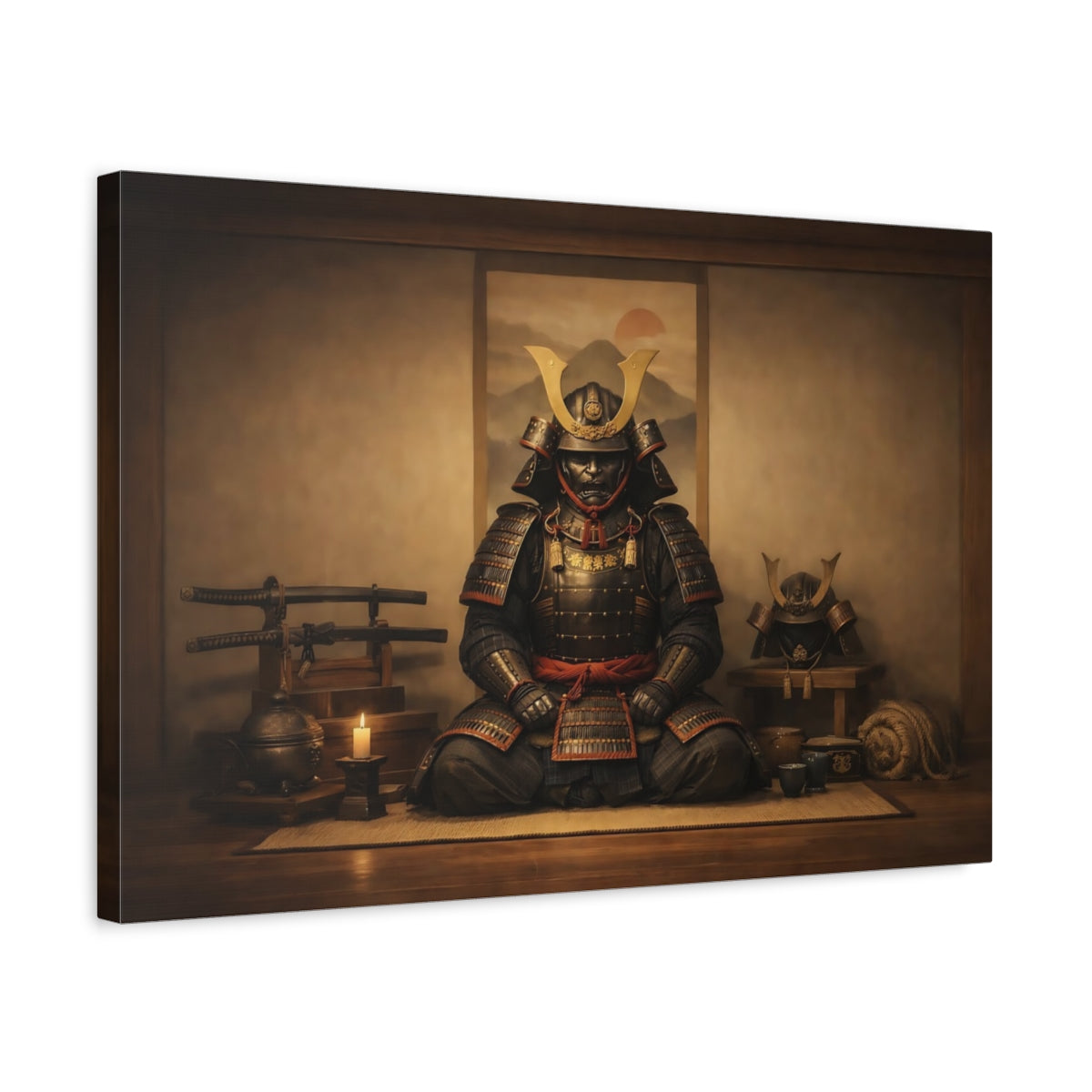 Vintage Samurai Armor - Canvas Wall Art Print