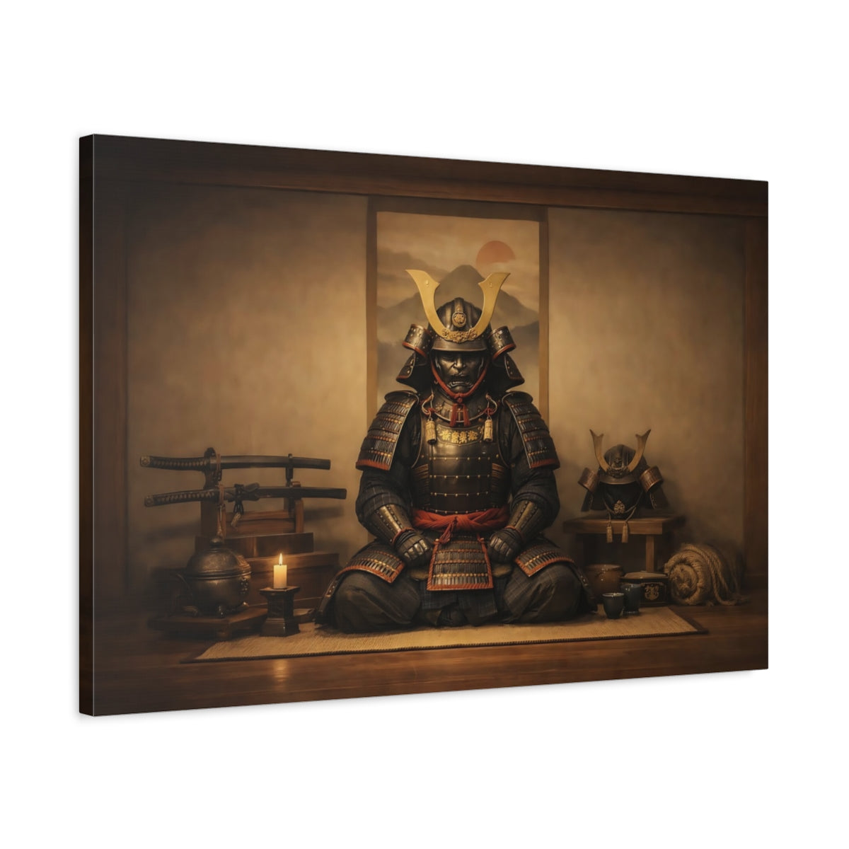 Vintage Samurai Armor - Canvas Wall Art Print