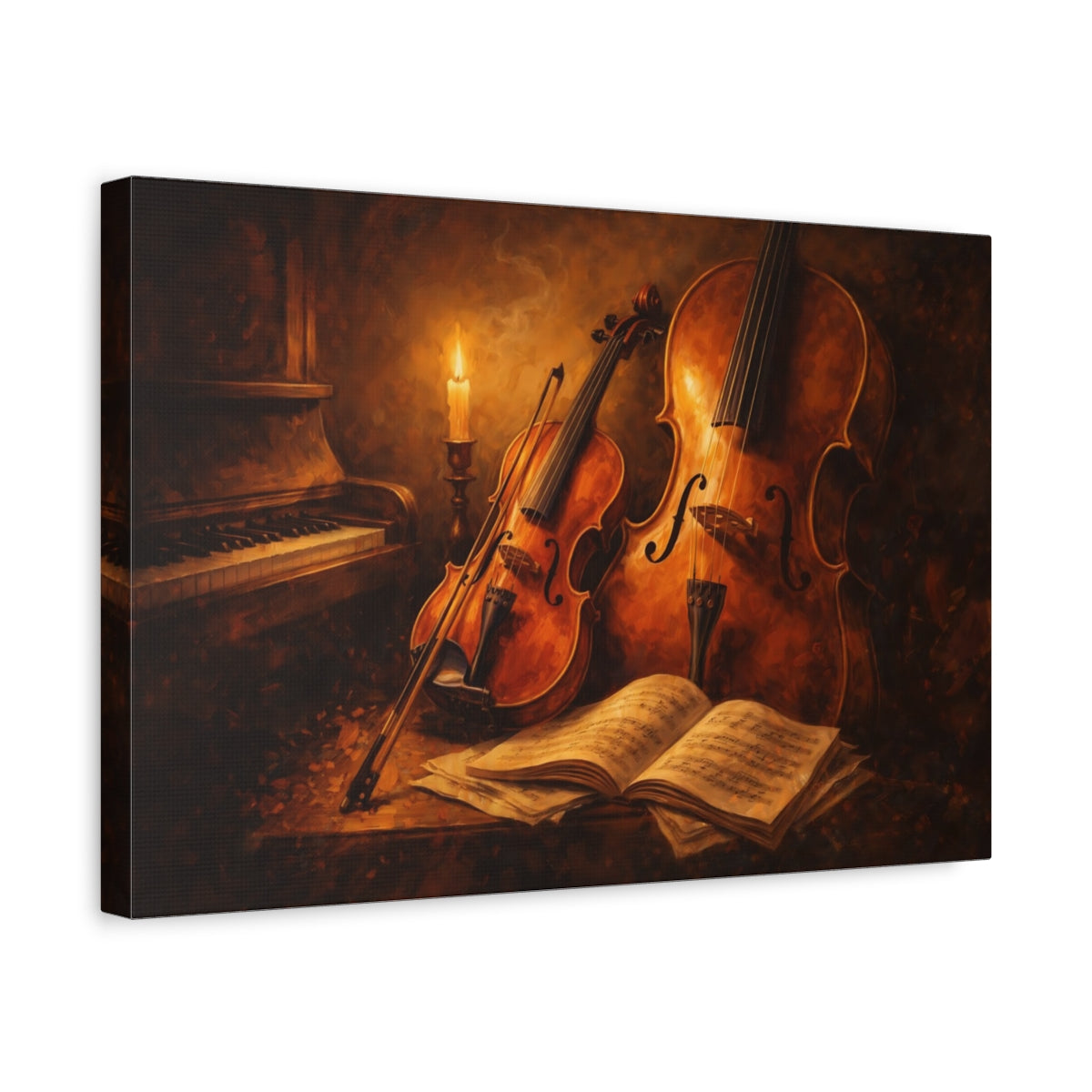 Instruments de musique vintage - Impression sur toile